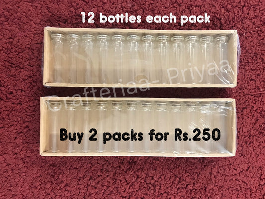 Glass Bottles Design-41 – 2 Packs (24 bottles total)