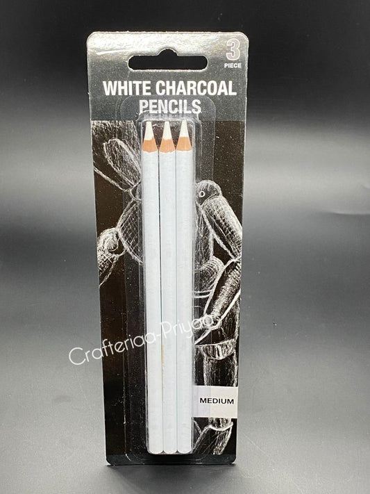 White Charcoal Pencil Set