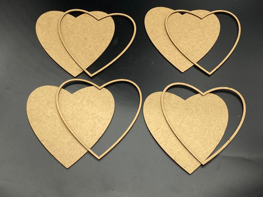 Coasters Set – Heart- 4 pieces