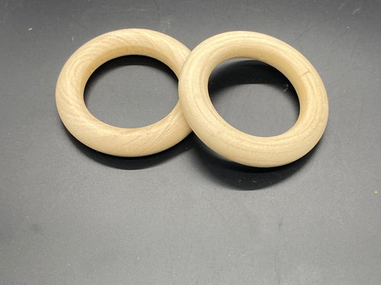 Wood Ring- 9 mm -2 pieces