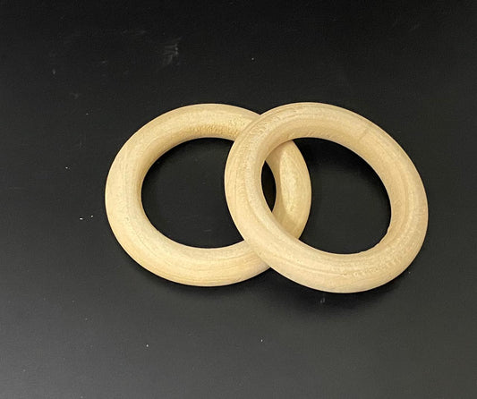 Wood Ring- 10 mm -2 pieces