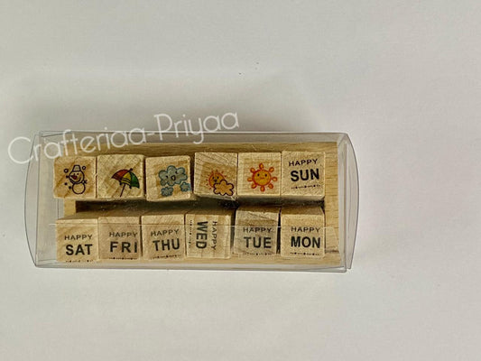 Weekly Days Stamp Set