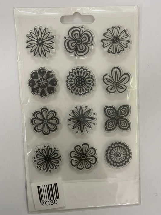 Clear Rubber Stamp- Elements- yc-30