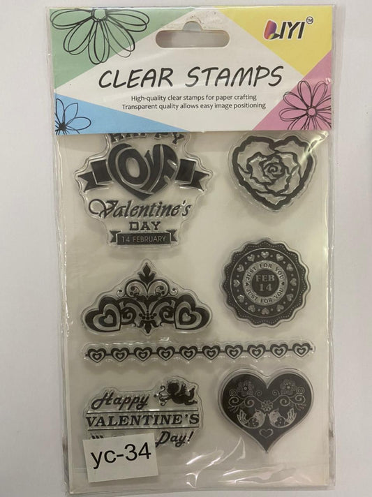 Clear Rubber Stamp- Elements- yc-34