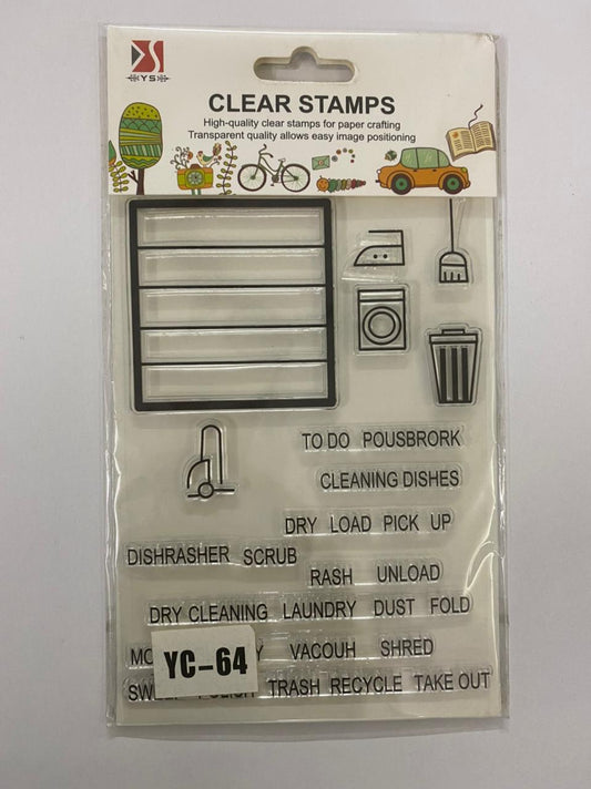 Clear Rubber Stamp- Elements- yc64