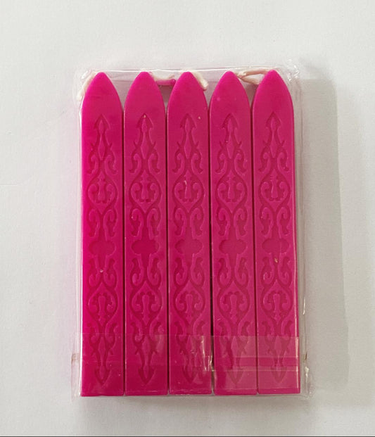 Wax Seal SET – 5 pieces- shade -bright pink