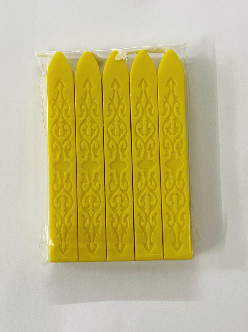 Wax Seal SET – 5 pieces- shade -yellow