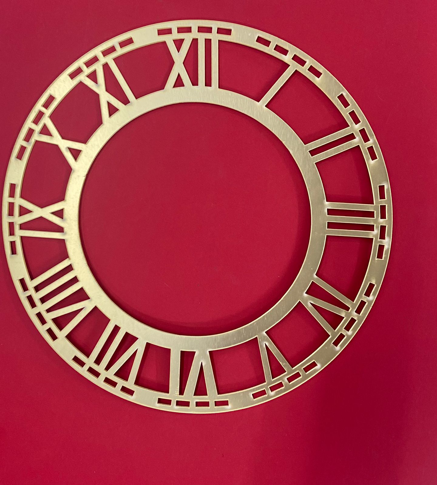 Acrylic clock frame- 8 inch Gold