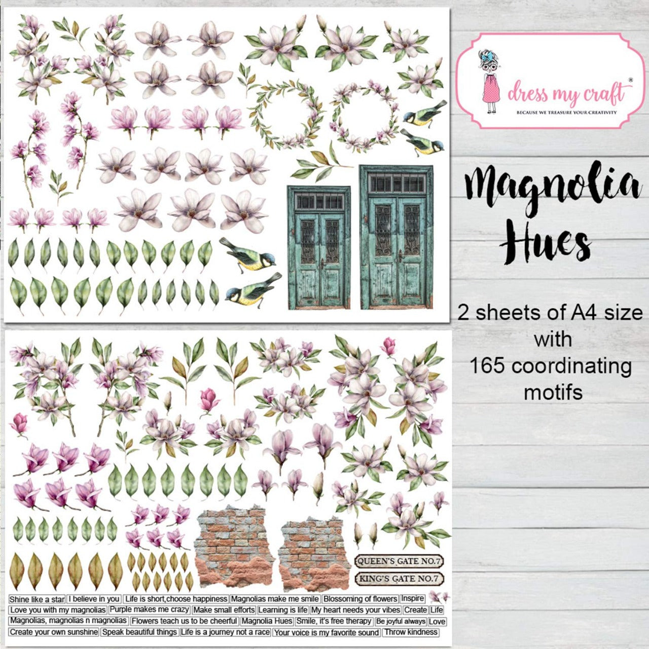 Magnolia Hues – Motif Sheets