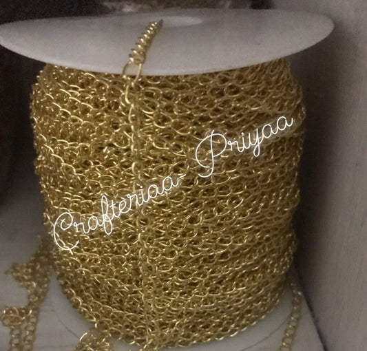 Metal Chain- Gold- 5 mtr