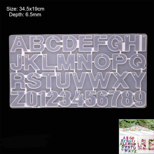 Mould- Design 57 Alphabets with hole