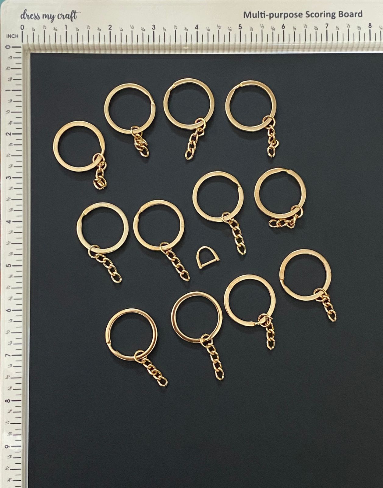 Key rings- 12 pieces- Rose Gold