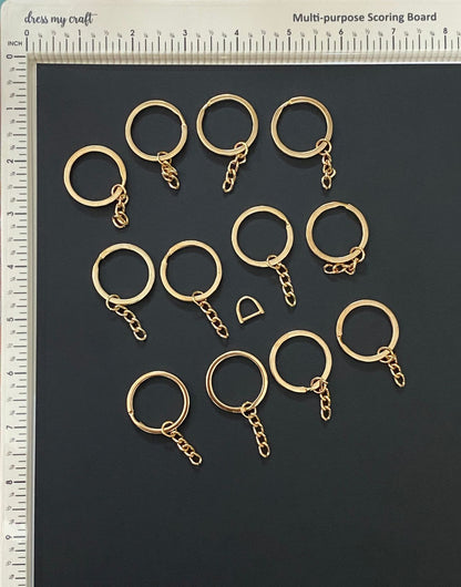 Key rings- 12 pieces- Rose Gold