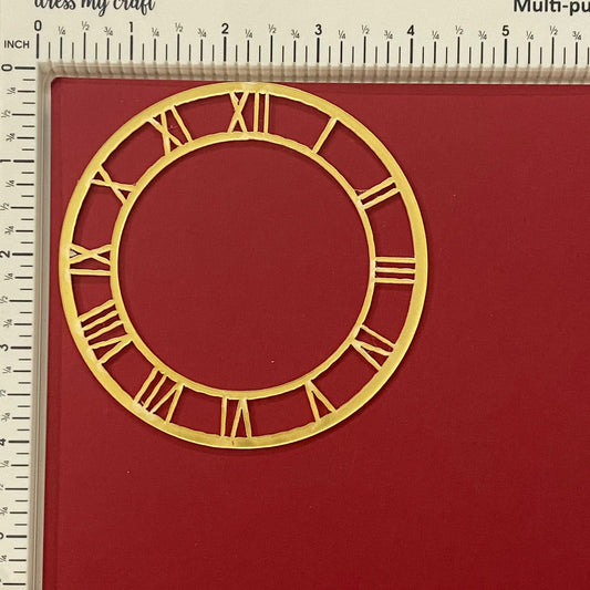 Acrylic clock frame- 4 inch – Gold
