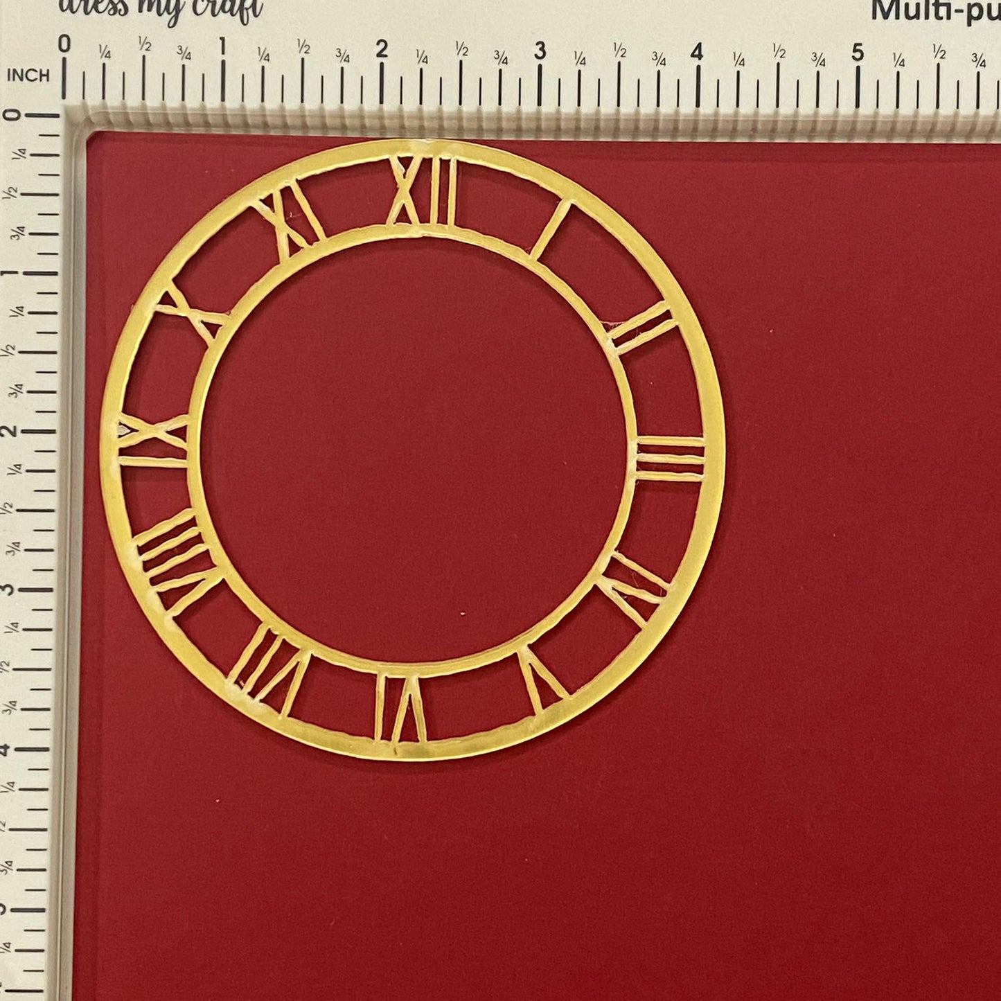 Acrylic clock frame- 4 inch – Gold