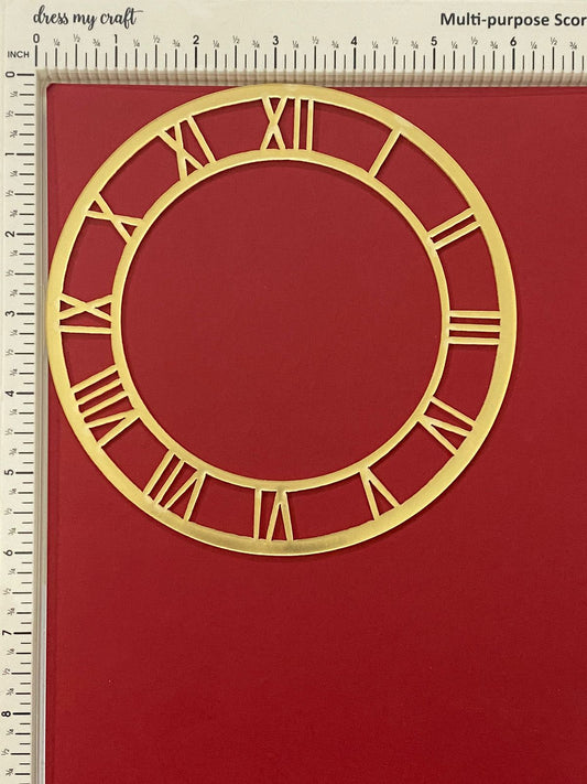 Acrylic clock frame- 6 inch – Gold