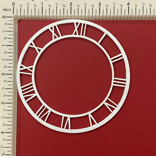 Acrylic clock frame- 4 inch – White