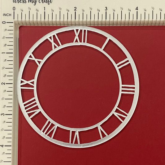 Acrylic clock frame- 4 inch – Silver