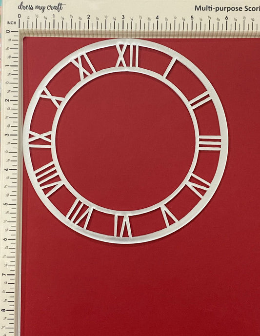 Acrylic clock frame- 6 inch – Silver