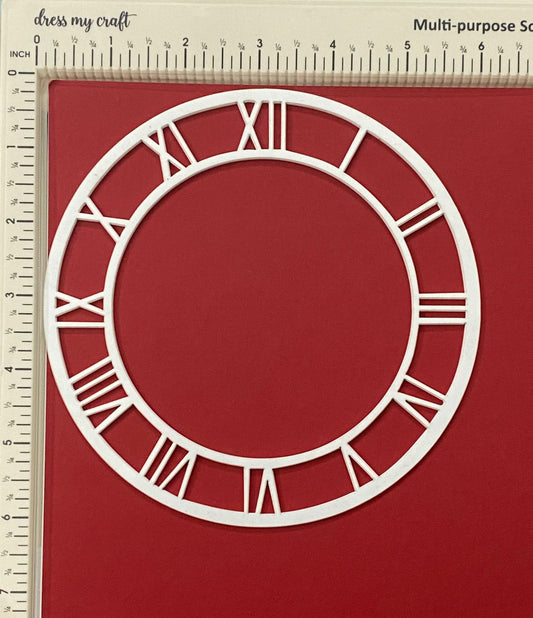 Acrylic clock frame- 6 inch – White