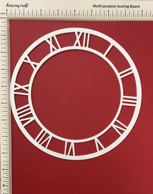 Acrylic clock frame- 8 inch White