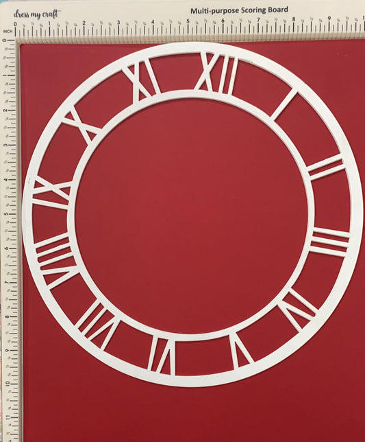Acrylic clock frame- 10 inch White