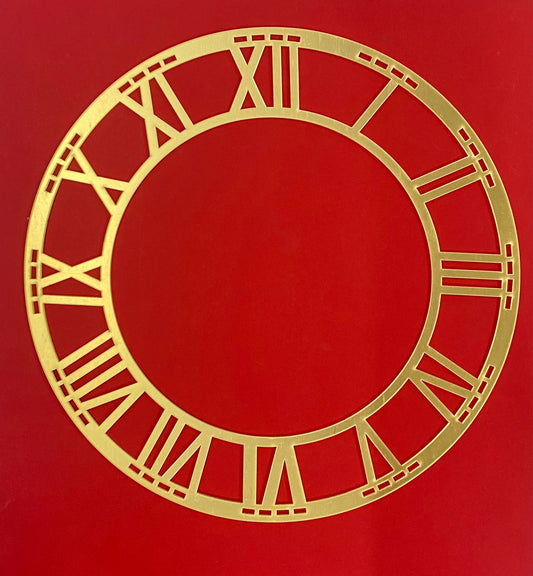 Acrylic clock frame- 10 inch gold