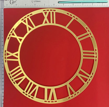 Acrylic clock frame- 10 inch gold