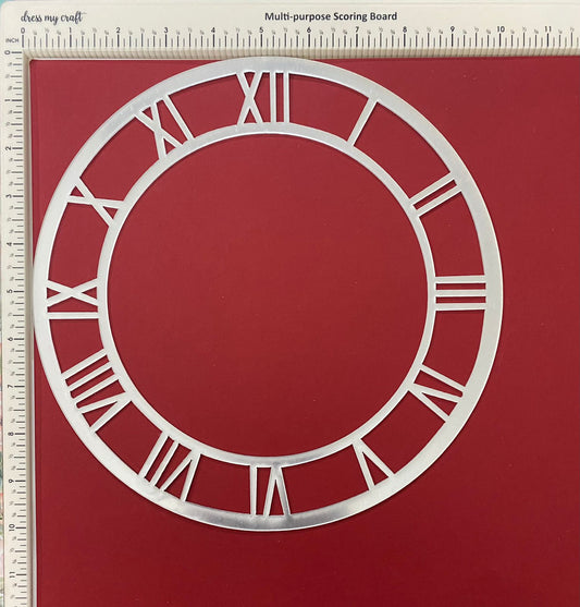 Acrylic clock frame- 10 inch Silver