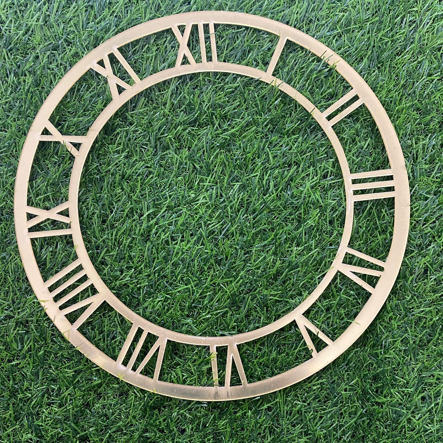 Acrylic clock frame- 12 inch Gold