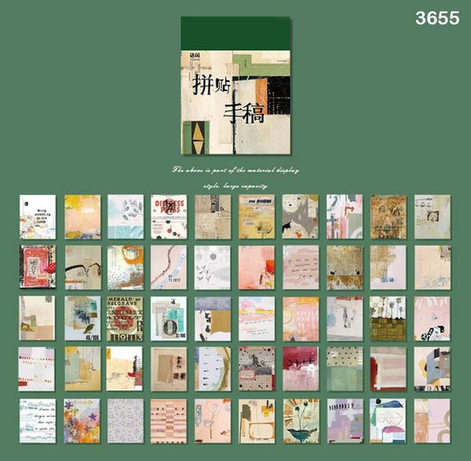 Vellum Ephemera Set of 365 sheets- (5×4 cm)- Design 5