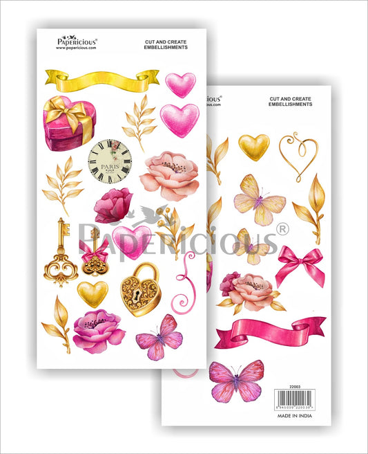 Cut and Create Embellishment Sheets – Blush