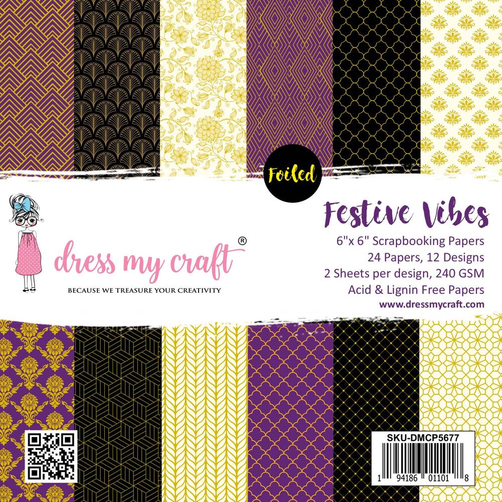 Festive Vibes 6″x6″ Paper Pad