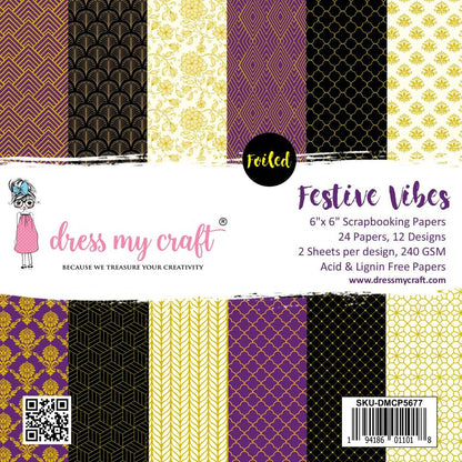 Festive Vibes 6″x6″ Paper Pad