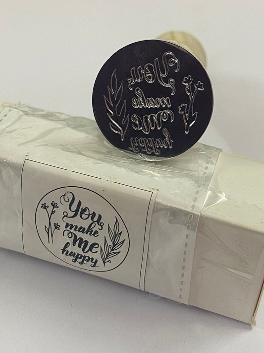 Wax Seal Stamp- D 91- You make me Happy