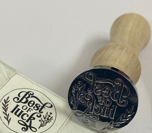 Wax Seal Stamp- D 98- Best of luck