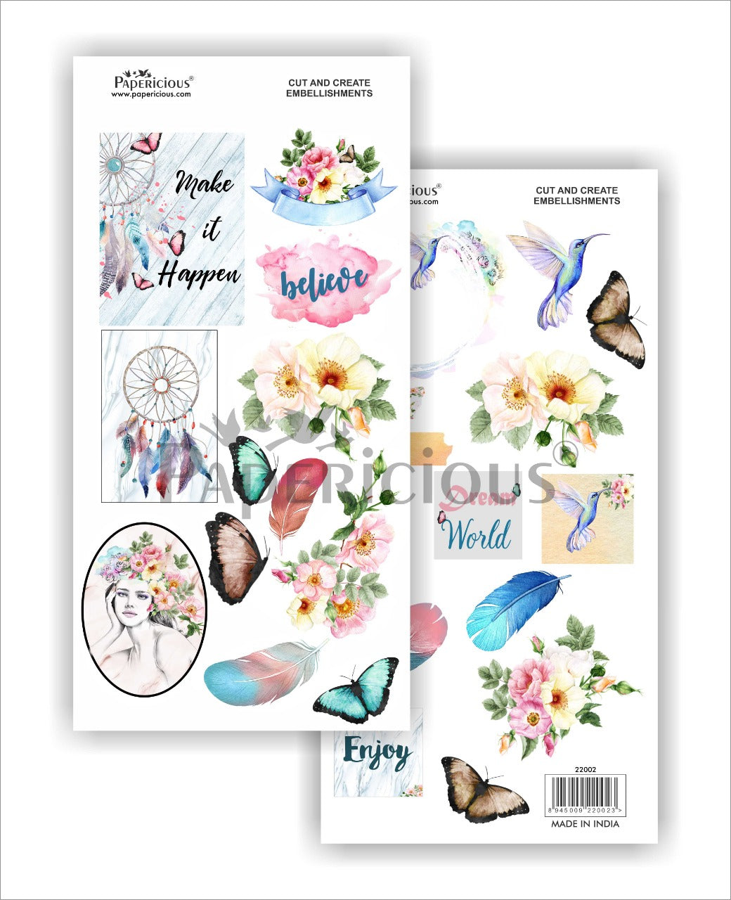 Cut and Create Embellishment Sheets – Indie Chic