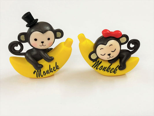 Monkey Couple Miniature – 1 Pair – design 198