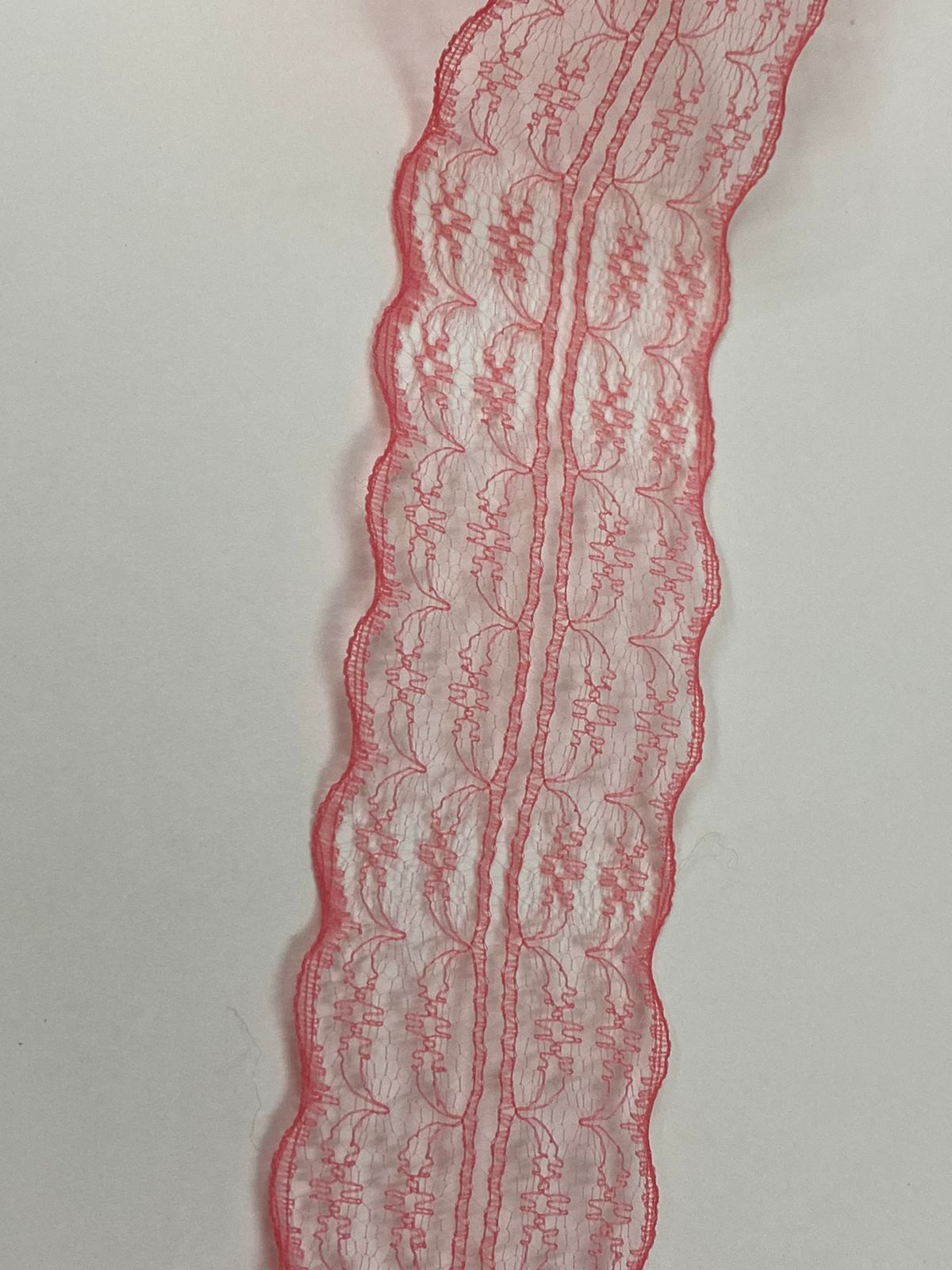 Net Lace- 1 roll-2 mtr- Light Coral