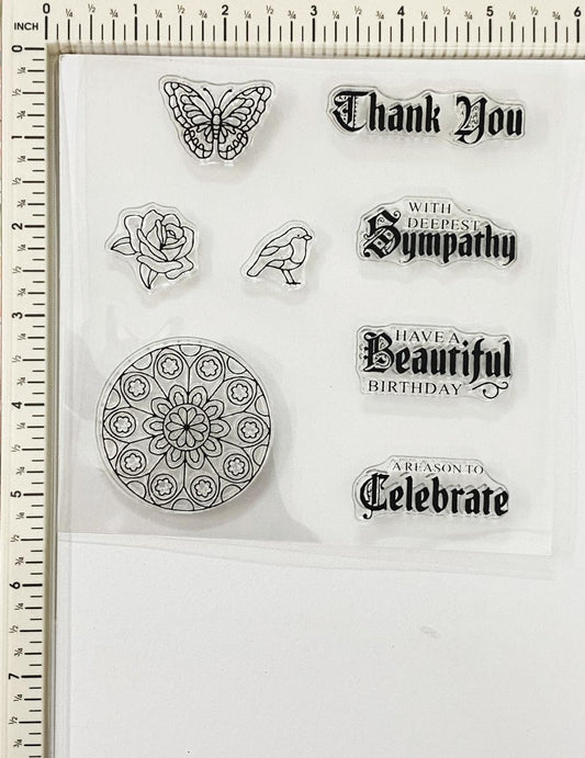 Clear Rubber Stamp- CS-2