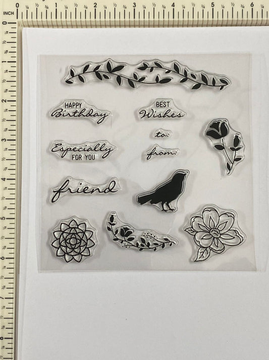 Clear Rubber Stamp- CS-7