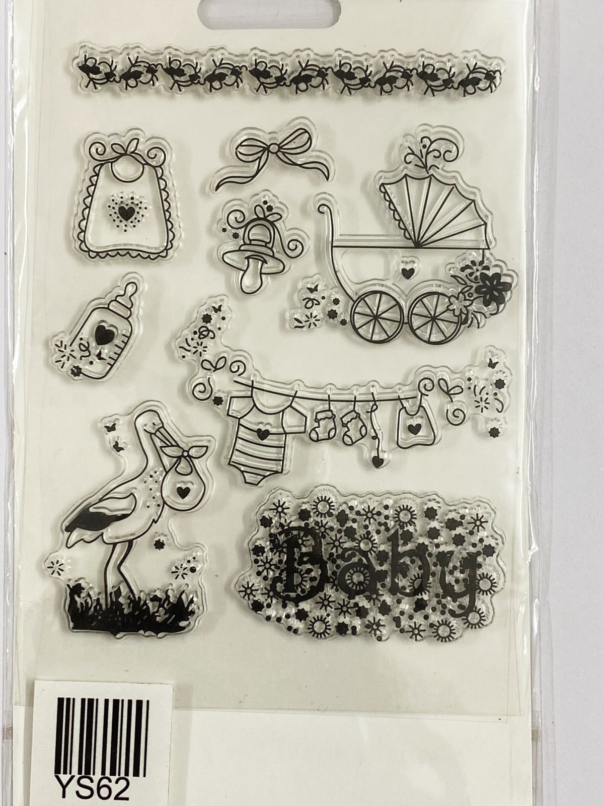 Clear Rubber Stamp- YC-62