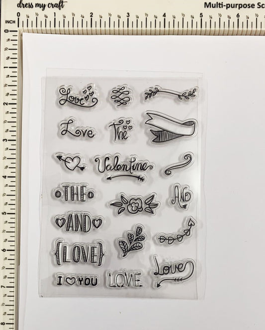 Clear Rubber Stamp- YC-25