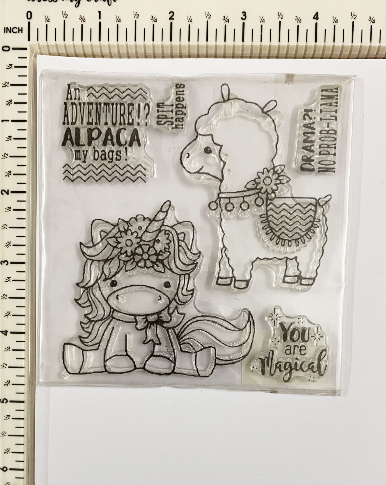Clear Rubber Stamp- YC-206