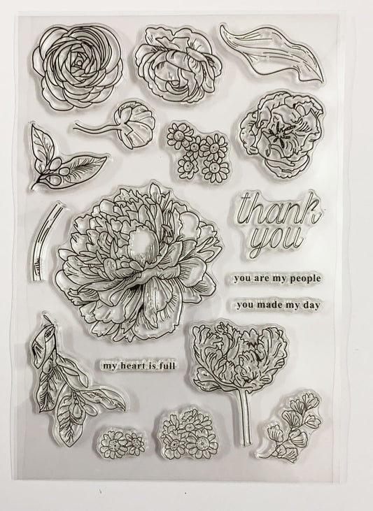 Clear Rubber Stamp- NC 14