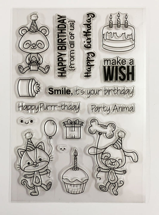 Clear Rubber Stamp- NC 10