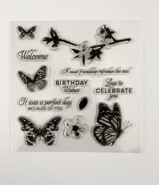 Clear Rubber Stamp- NC 11