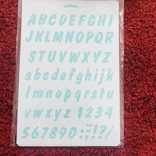 A4 Stencil Design-19 Alphabets