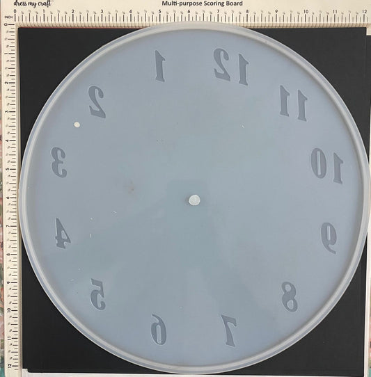 Mould- Design 167- Numerical Clock – 12 Inch