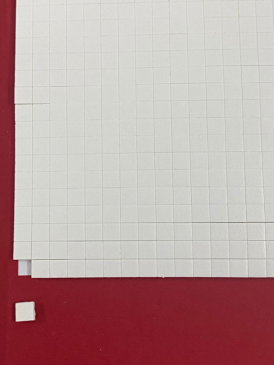 Pre Cut Adhesive Foam Sheet – 5 x 5 mm